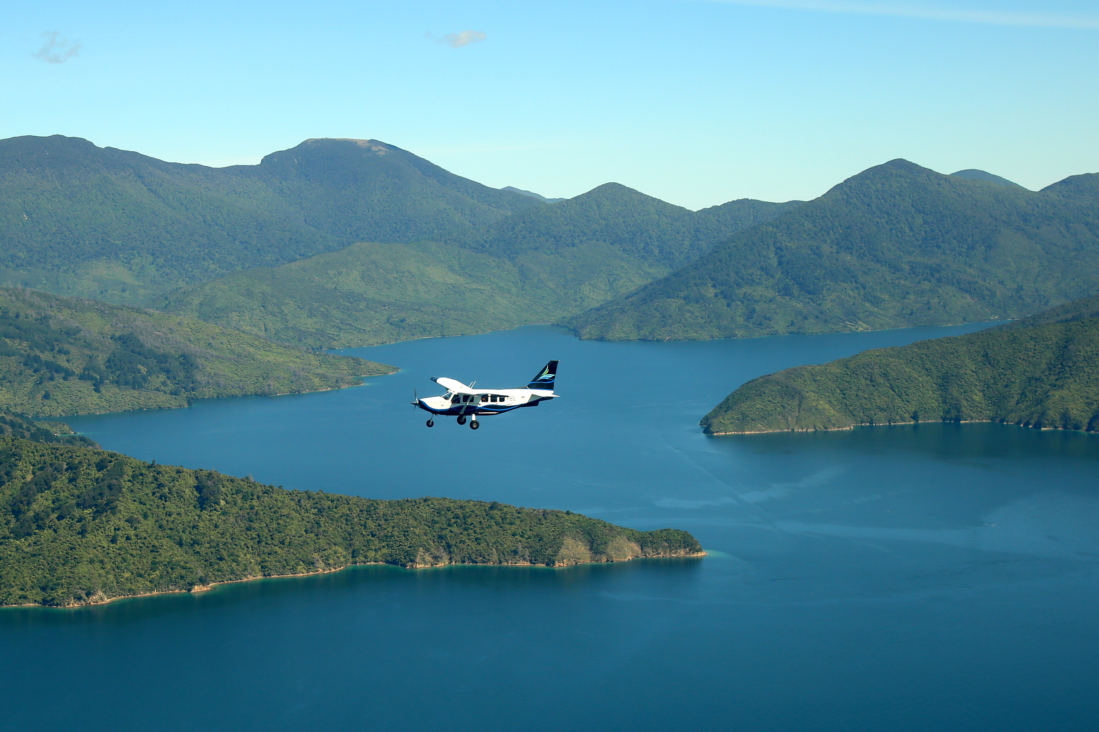 Flying above Endeavour Inlet 
